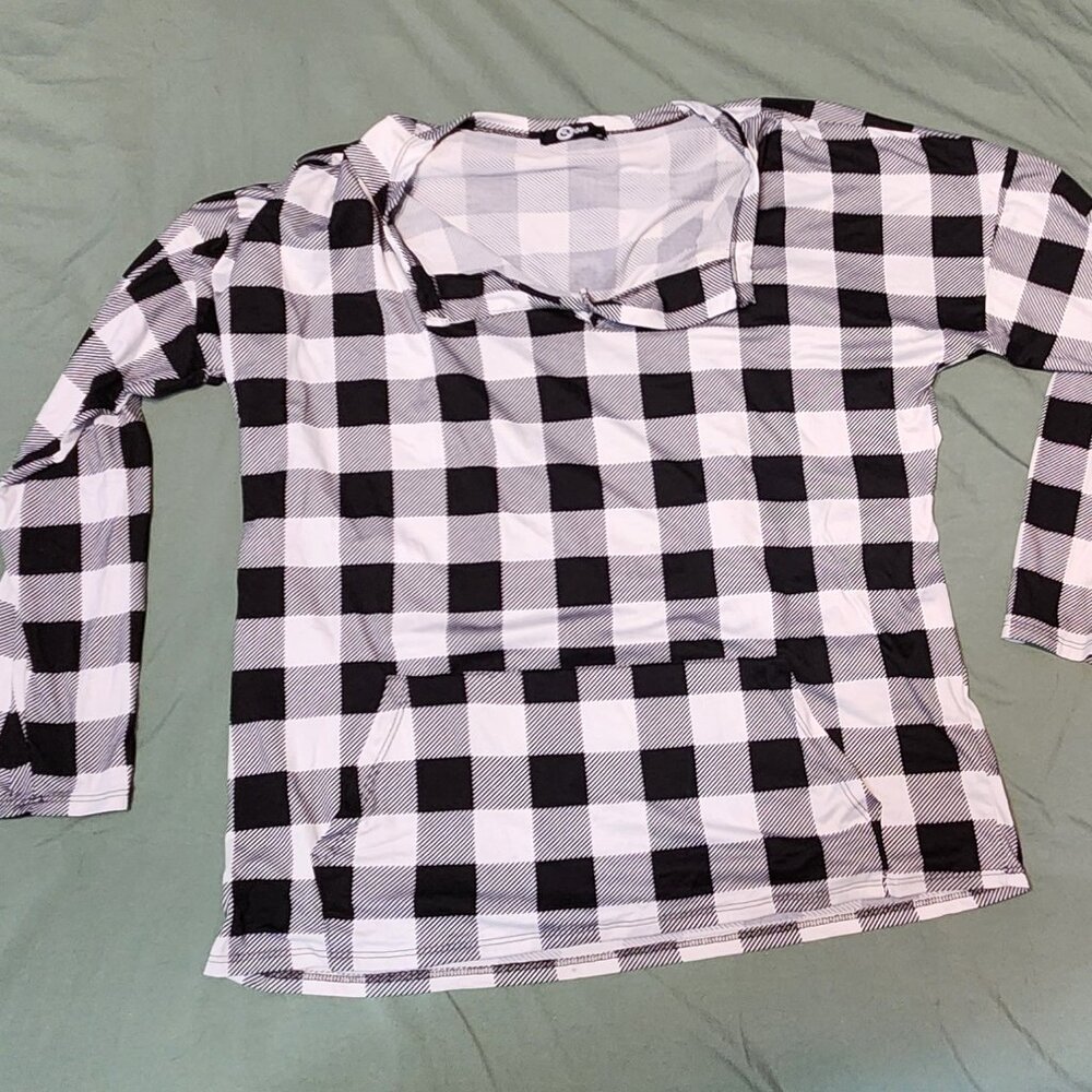 Black & White Buffalo Check Long Sleeve